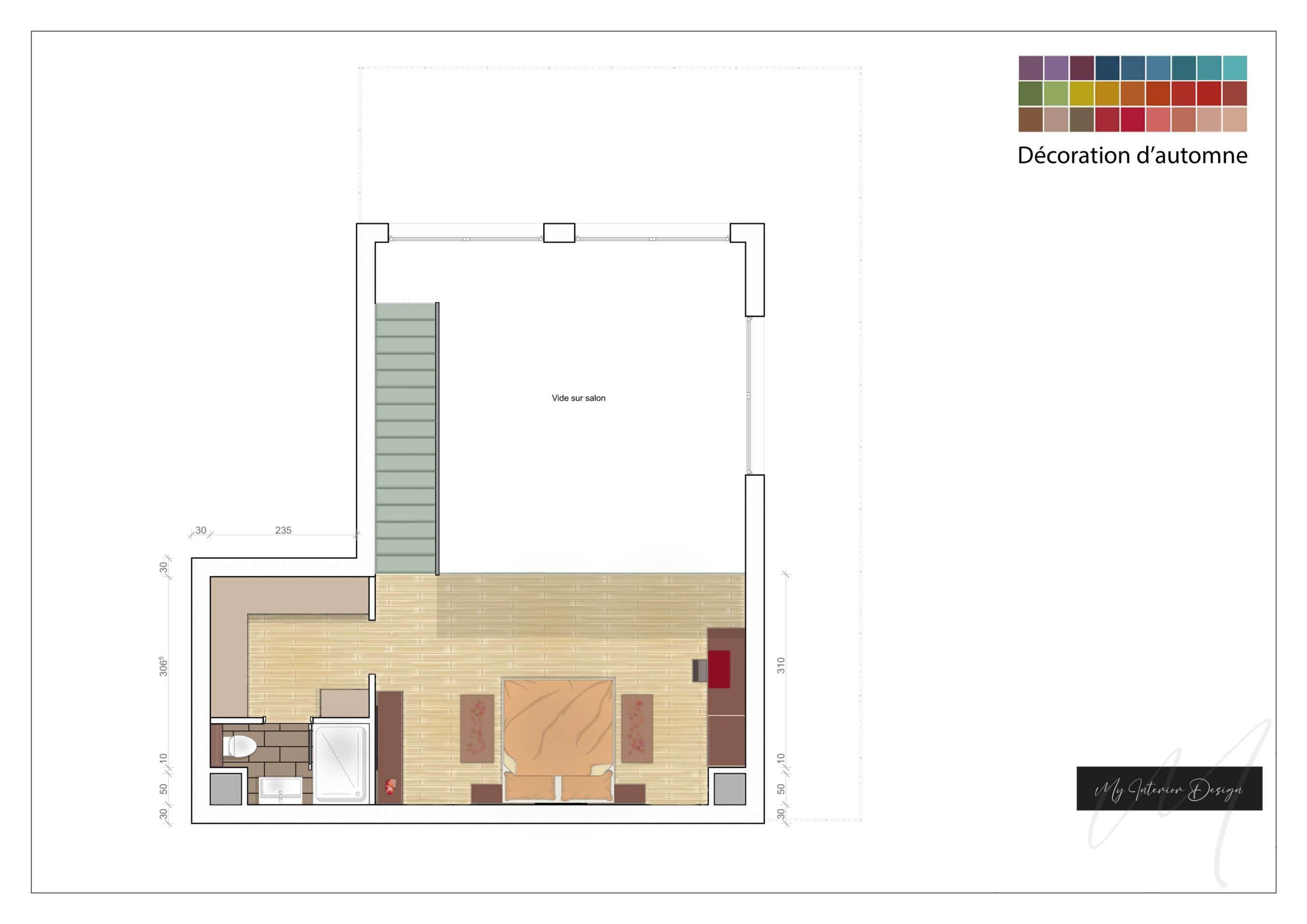 Projet Studio-Mezzanine (Plan Mezzanine couleur)