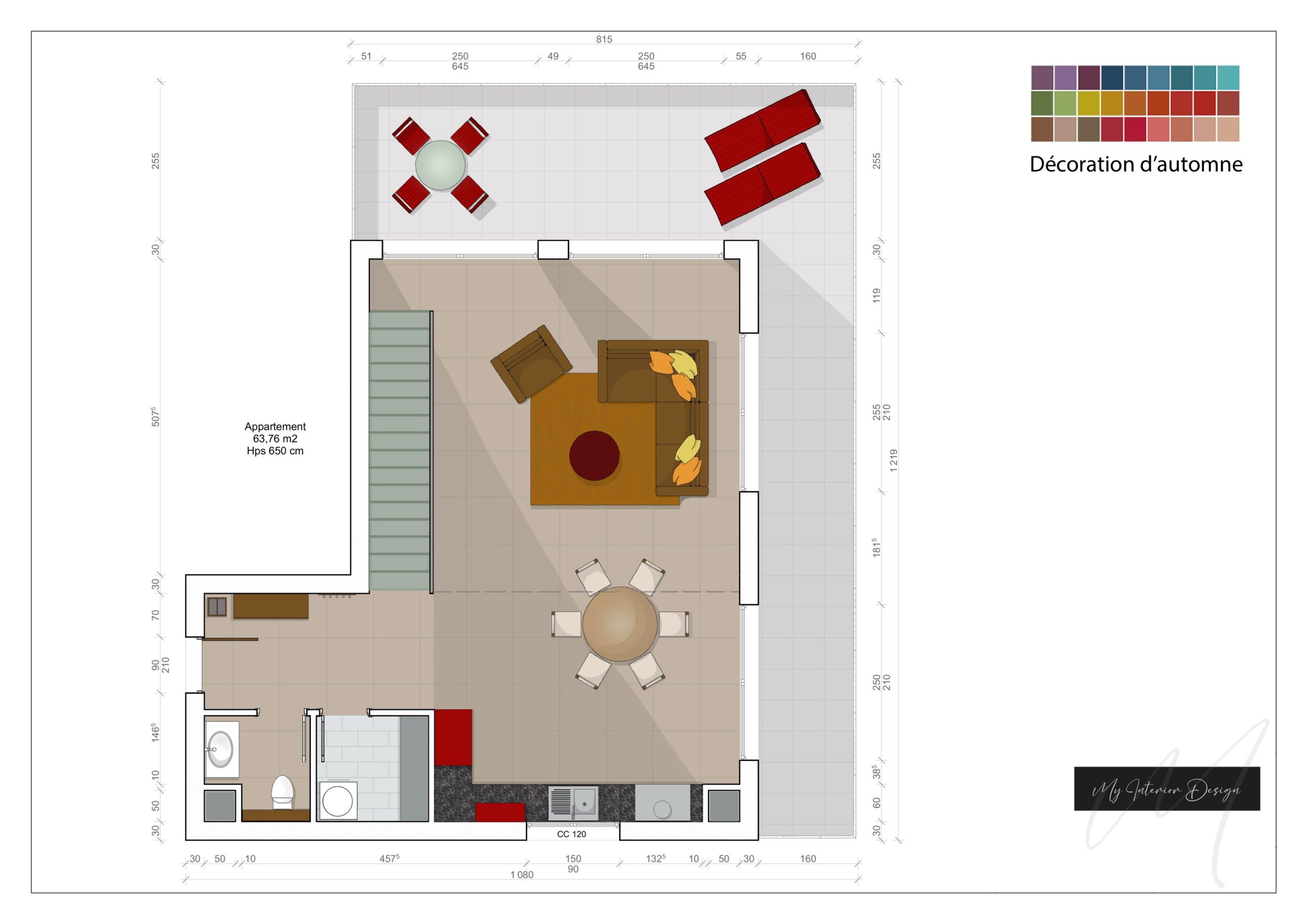 Projet Studio-Mezzanine (Plan-Studio couleur)